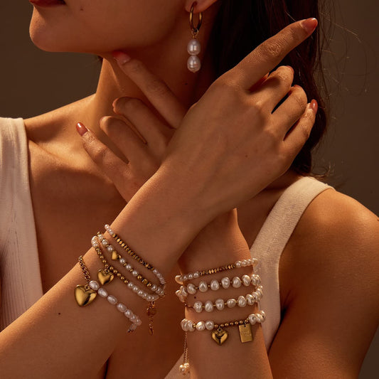 Baroque Glow Pearl Bracelet Series