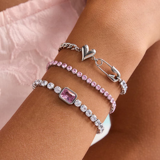Edgy Romance Bracelet Duo
