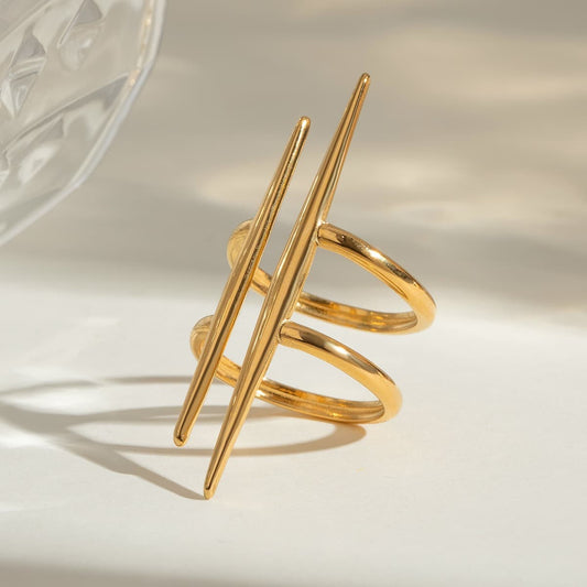 Minimal Luxe Spike Ring